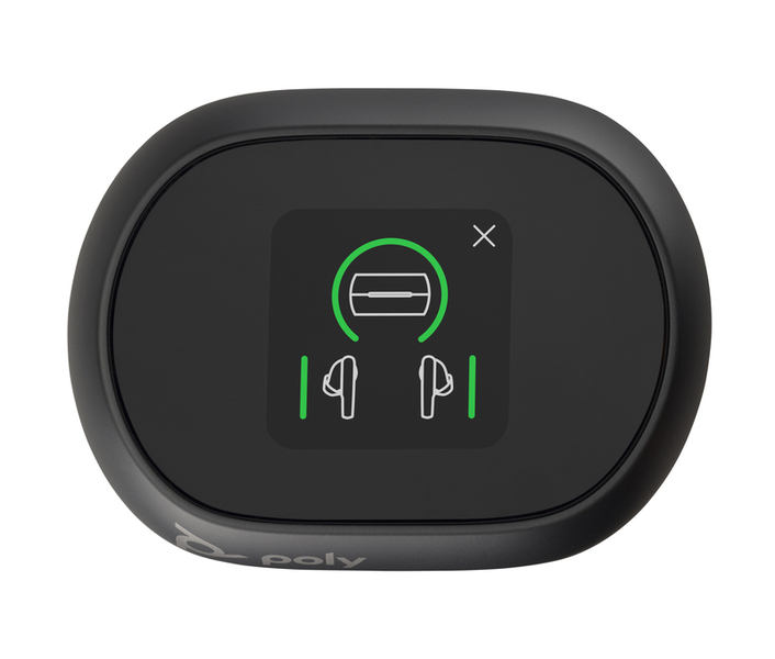 Poly Voyager Free 60+ UC M Carbon Black Earbuds +BT700 USB-C Adapter +Touchscreen Charge Case