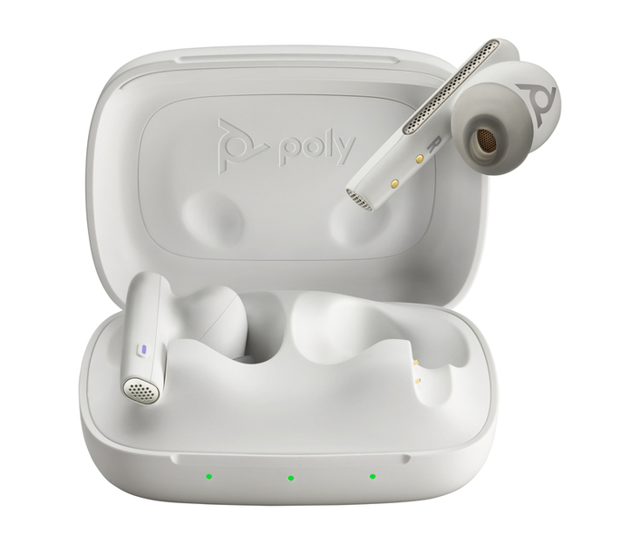 Poly Voyager Free 60 白 USB-C チャージケース付 両耳ワイヤレスイヤーバッズ ノイズキャンセリングマイク搭載  Microsoft Teams認定モデル