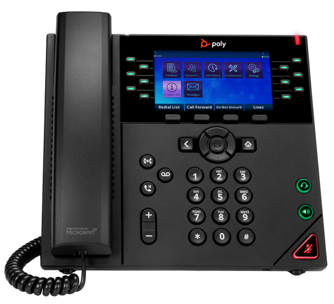 Poly VVX 450 ObiEdition PoE給電 電話機