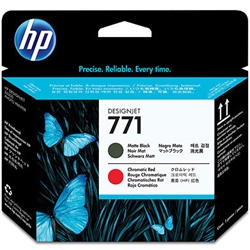 HP771 プリントヘッド マットブラック /クロムレッド