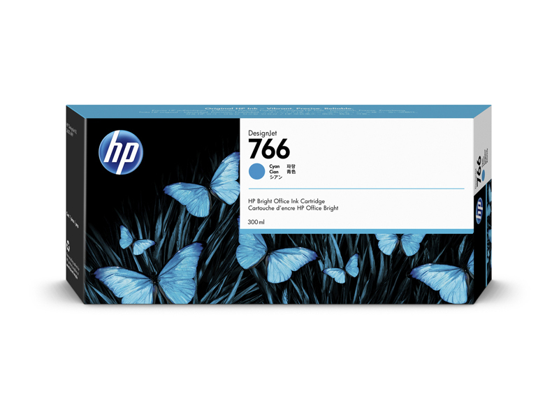 HP 766 インクカートリッジ シアン 300ml