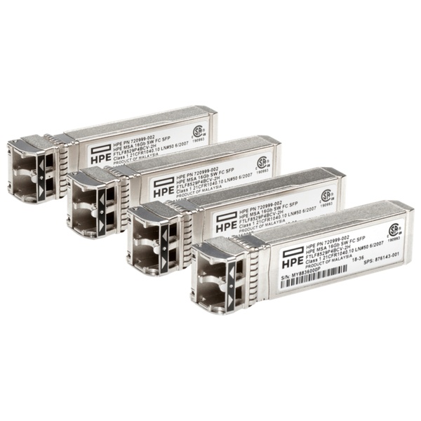 Smart Choice MSA 16Gb 短波長 Fibre Channel SFP+ トランシーバー (4個パック)