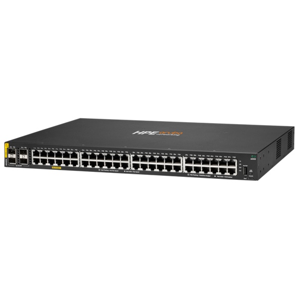 HPE Aruba Networking CX 6000 48G Class4 PoE 4SFP 370W Switch