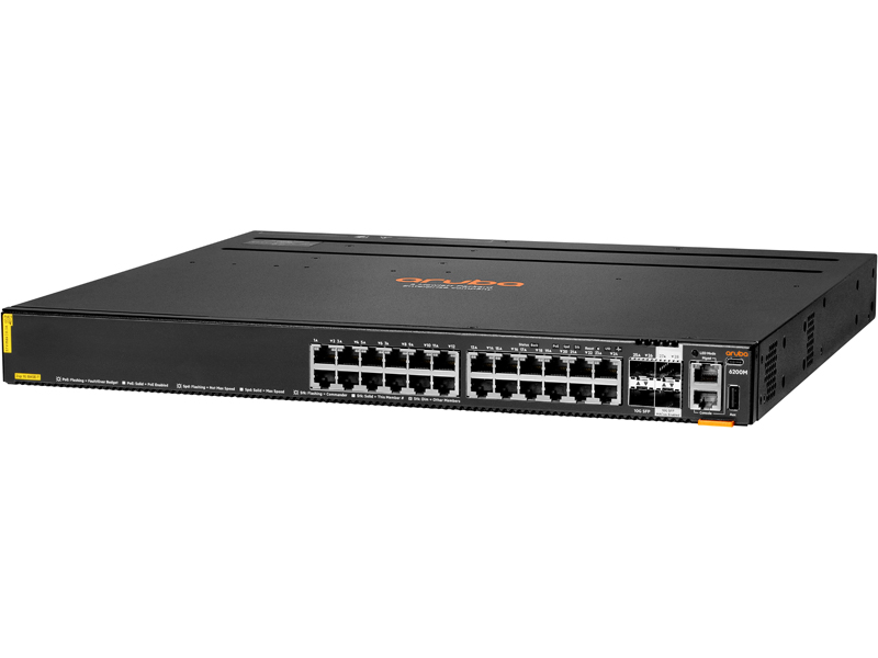 HPE Aruba Networking CX 6200M 24G Class4 PoE 4SFP+ Switch