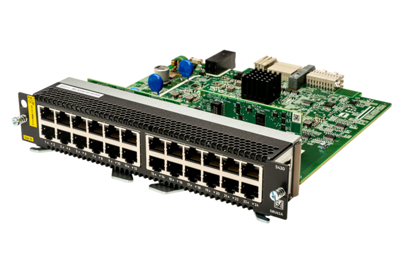 HPE Aruba Networking CX 5420 24p 10M/100M/1G Class4 PoE Module