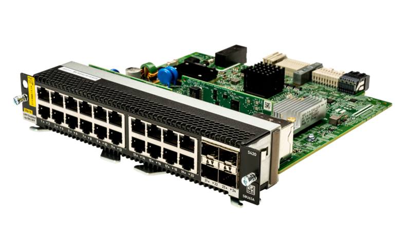 HPE Aruba Networking CX 5420 20p 10M/100M/1G Class4 PoE 4p SFP+ 1G/10G LRM Module
