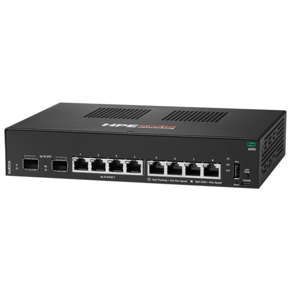 HPE Aruba Networking CX 6000 8G 2SFP Switch