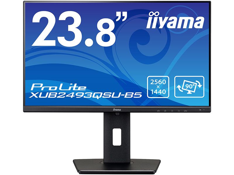 液晶ディスプレイ 23.8型/2560×1440/HDMI、DisplayPort/ブラック/スピーカー：あり/IPS方式パネル/昇降/回転