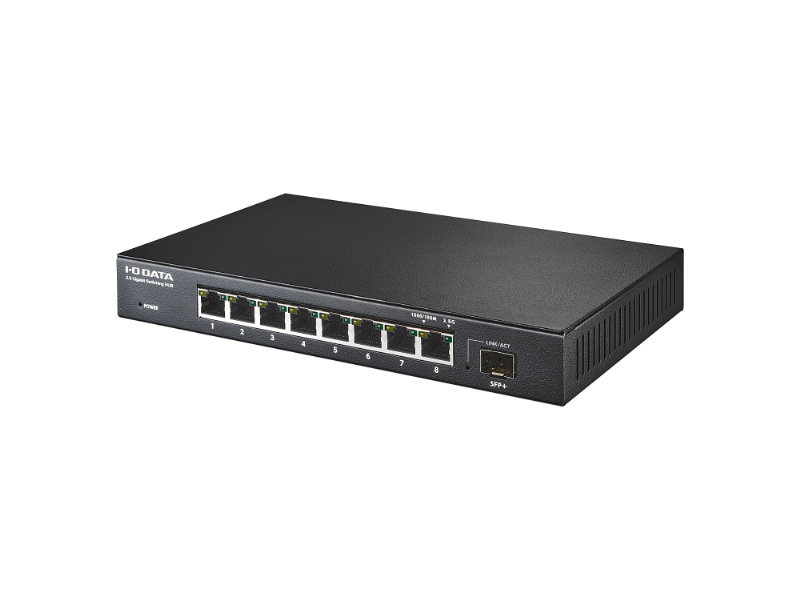10G対応SFP+搭載2.5Gアンマネージスイッチングハブ 8ポート