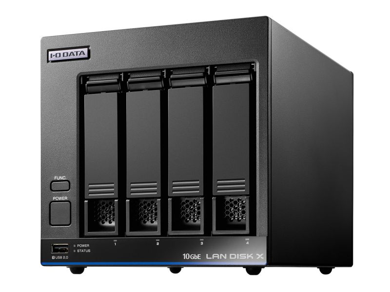 10GbE＆マルチギガビット Linux 法人向け 4ドライブNAS 32TB （5年保証・データ復旧）