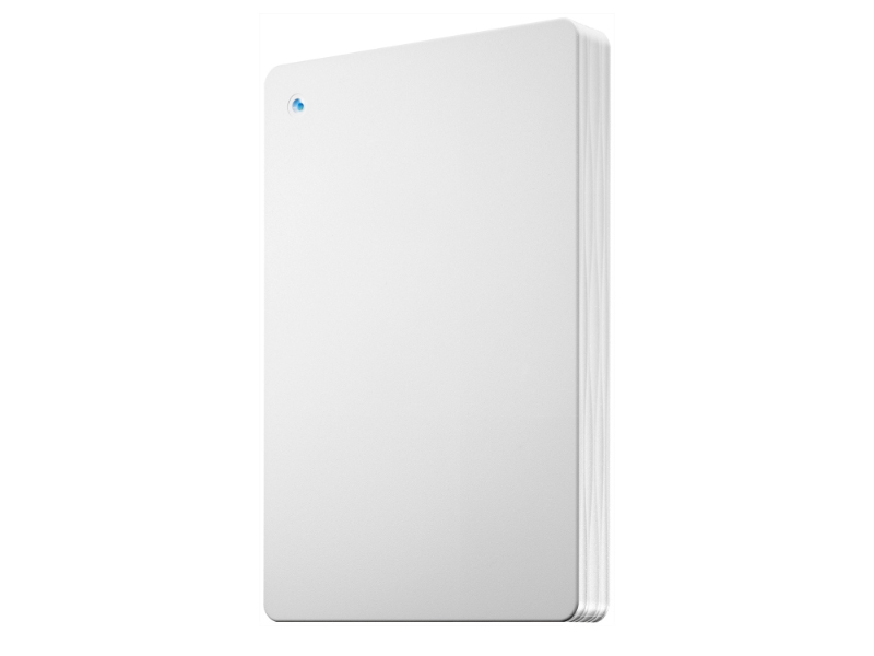 USB 5Gbps（USB3.2 Gen1）＆USB-A接続ポータブルHDD「カクうす Lite」 ホワイト 1TB