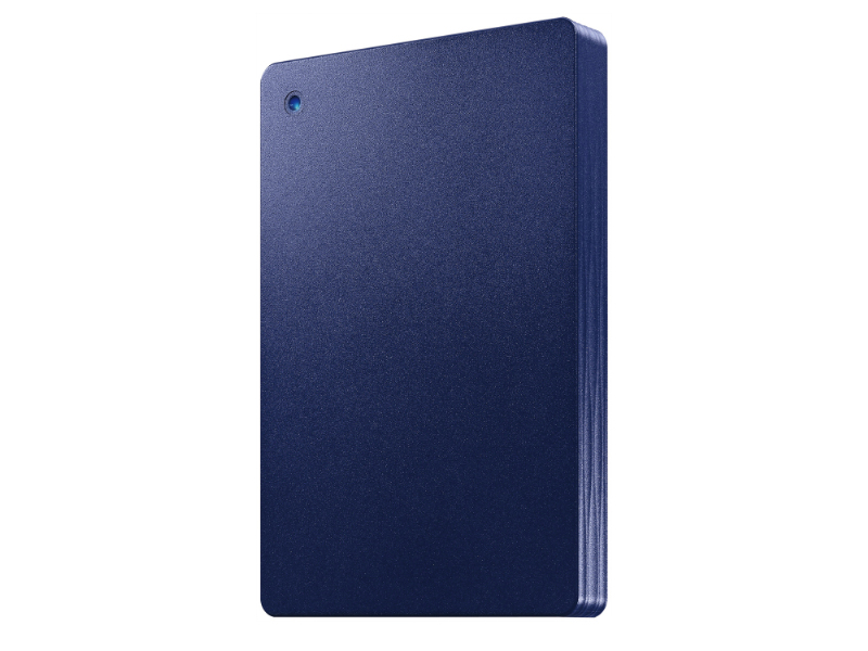 USB 5Gbps（USB3.2 Gen1）＆USB-A接続ポータブルHDD「カクうす Lite」 ネイビー 2TB