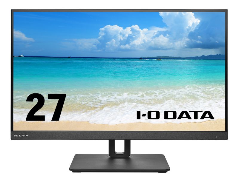 ワイド液晶ディスプレイ 27型/3840×2160/HDMI×1、DisplayPort×1、USB Type-C×1/ブラック/スピーカー：あり/4K対応で高精細でなめらかな映像美！/「5年保証」/昇降/回転