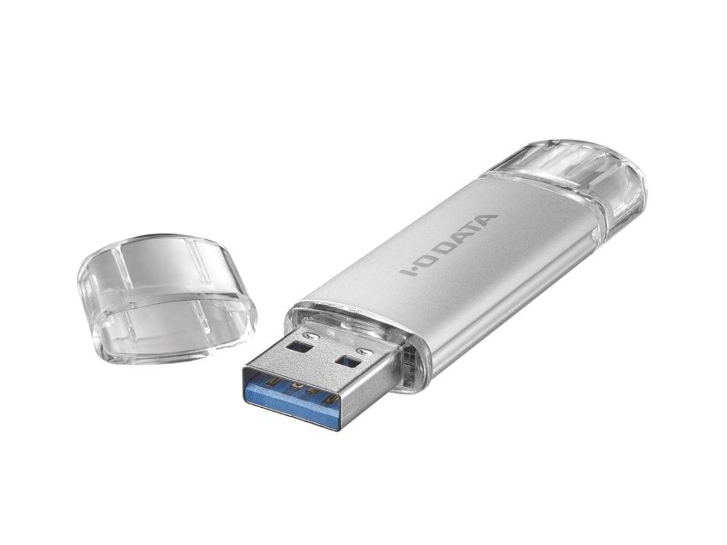 USB-A＆USB-C搭載USBメモリー（USB3.2 Gen1） 64GB シルバー
