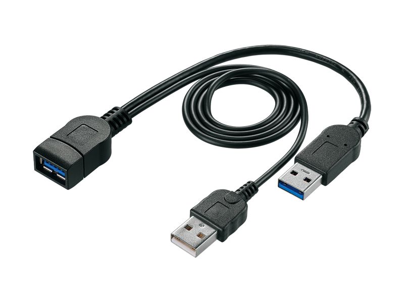 USB電源補助ケーブル