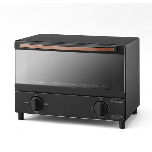 スチームオーブントースター 2枚焼き ブラック