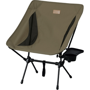 キャンプチェア ロータイプ カーキ