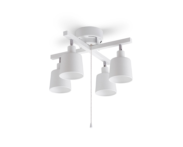 4灯シーリングライト クロスタイプ ホワイト