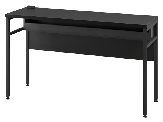 ケーブル収納デスク ブラック/ブラック