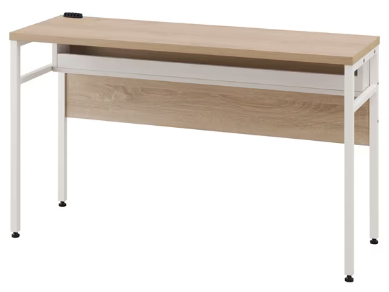 ケーブル収納デスク ライトナチュラル/ホワイト