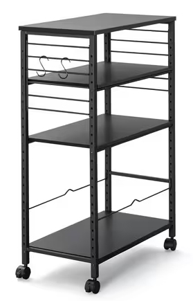 デスクサイドワゴン ブラック