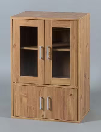 ガラスキャビネット ナチュラル