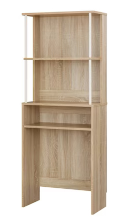 ゴミ箱上ラック ライトナチュラル/ホワイト