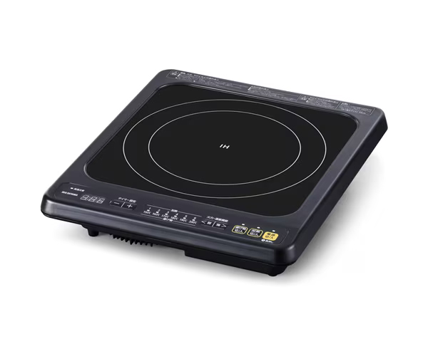 1口ビルトインIHクッキングヒーター ブラック