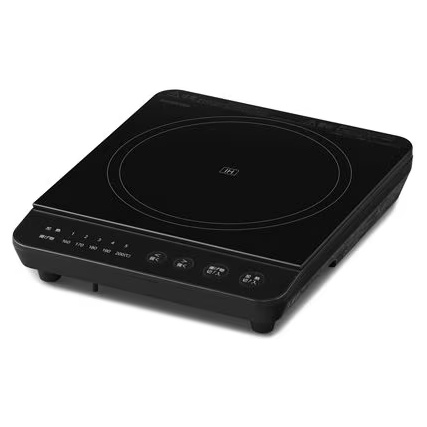 1口IHコンロ 1000W ブラック
