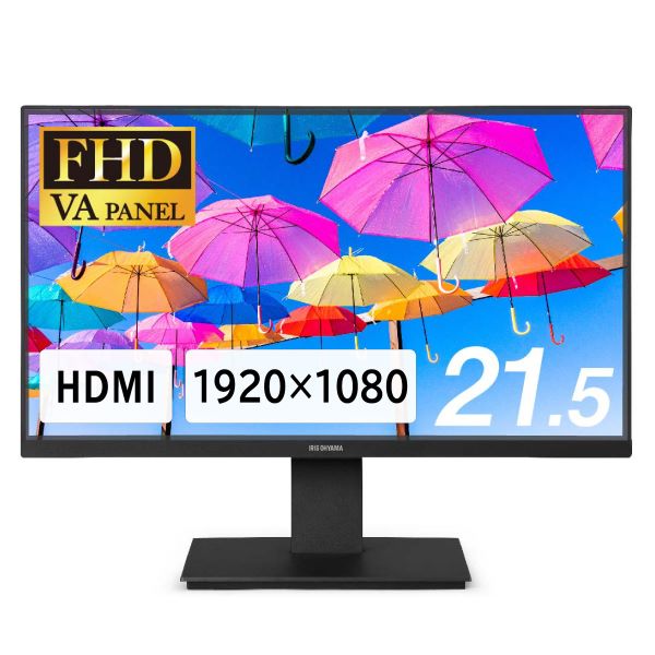 液晶ディスプレイ (21.5型/1920×1080/DC IN、VGA、HDMI×1/ブラック/スピーカー：なし)