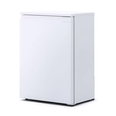 奥行スリム冷凍庫 66L ホワイト