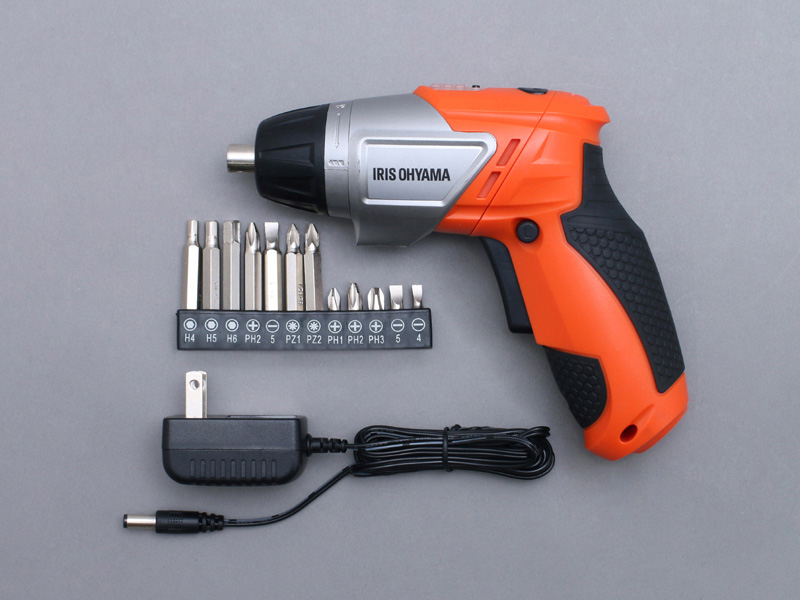 充電式電動ドライバー オレンジ