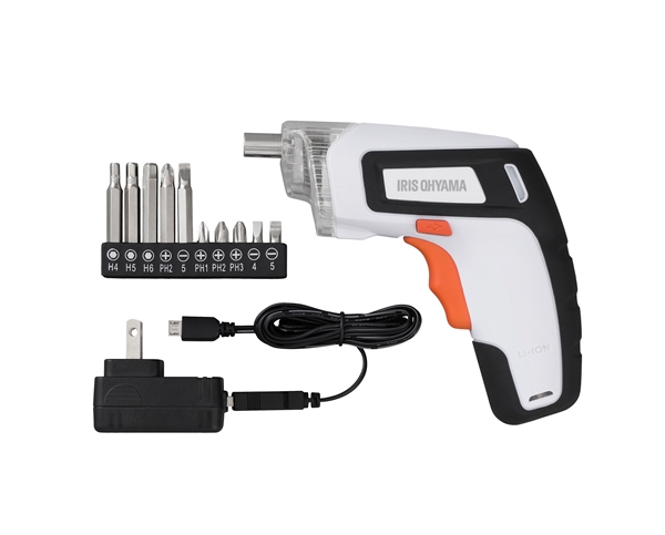 充電式電動ドライバー ホワイト