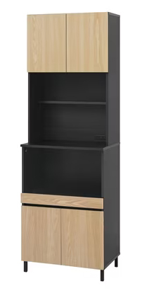 キッチンキャビネット ナチュラル/ブラック