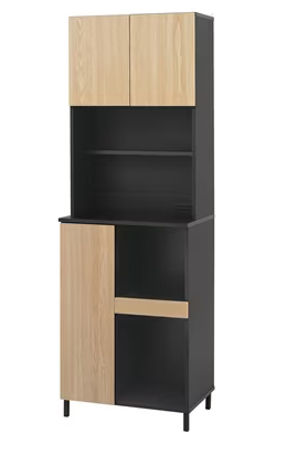 キッチンキャビネット ナチュラル/ブラック