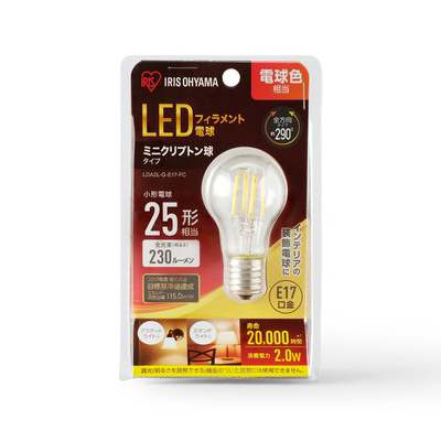 ミニクリプトン球 E1725W相当 電球色