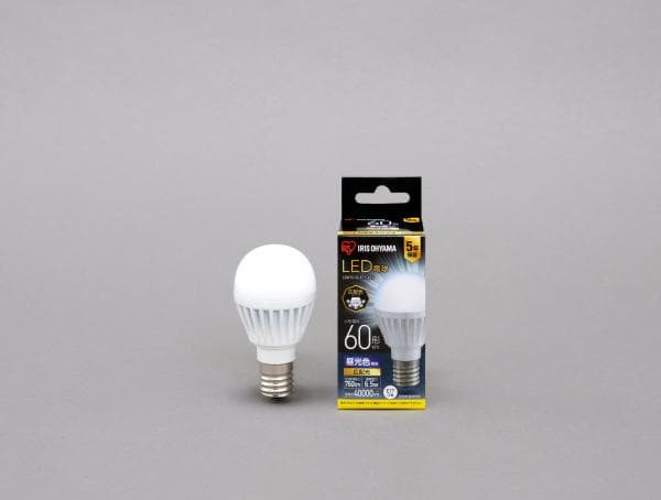 LED電球 E17 広配光 60形相当 昼光色