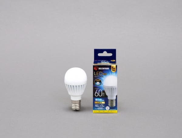 LED電球 E17 広配光 60形相当 昼白色