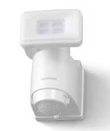 乾電池式LED防犯センサーライト パールホワイト