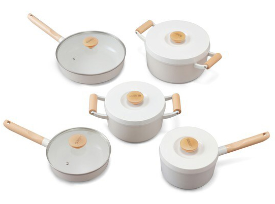 LUONTO（ルオント） フライパン・なべ 10点セット ホワイト