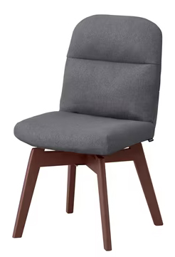 折りたたみ回転チェア グレー