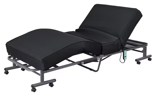 折りたたみ電動リクライニングベッド ブラック