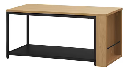 伸縮センターテーブル ナチュラル/ブラック