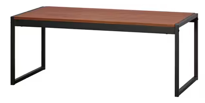 スチールフレームセンターテーブル ウォールナット