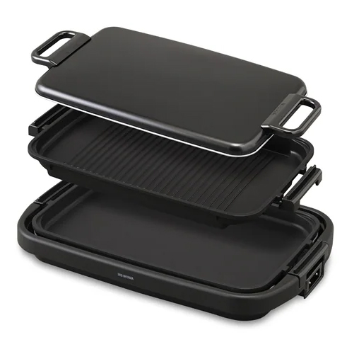 ワイドホットプレート 2枚 ブラック