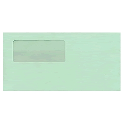 窓付封筒(グリーン)シールのり付き