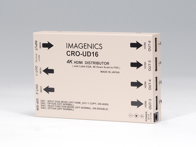 4K HDMI（DVI）1入力6分配器