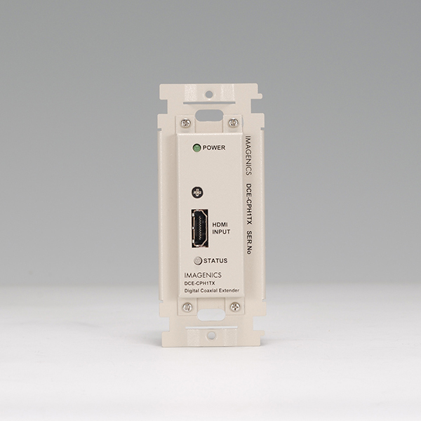HDMI（DVI）信号同軸延長器・送信器（壁プレート型）