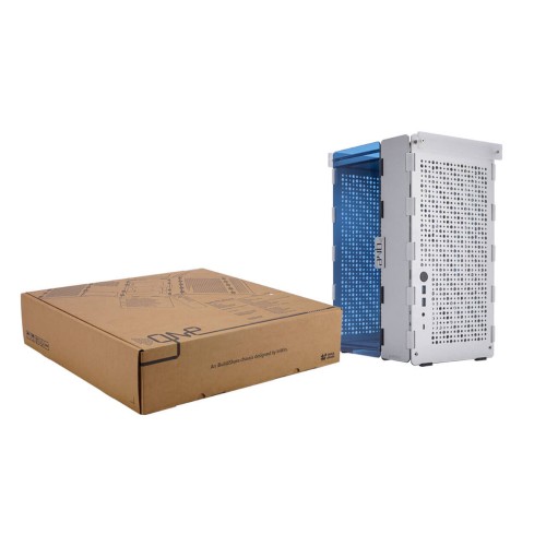 POC ONE SILVER/Mini-ITXケース/シルバー/各パネルがひとつにつながっており組み立てが簡単/3.5スロットGPU対応/120mm ARGBファン1基搭載