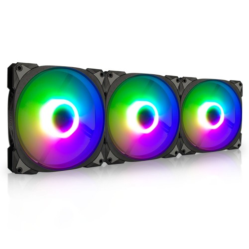 【ARGB対応120mmケースファン3個セット】Neptune AN120/ARGB LED搭載 静音と静圧のバランス